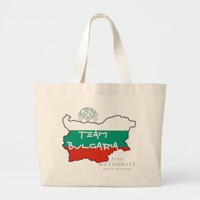 Team-Bulgarien-Tasche Jumbo Stoffbeutel (Vorne)