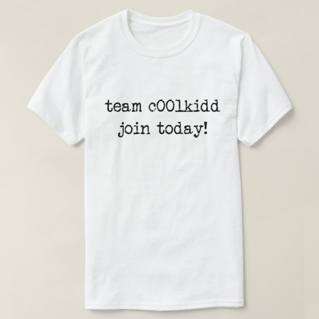 Team C00lkidd schließt sich heute Funny Ästhetisch T-Shirt (Design vorne)