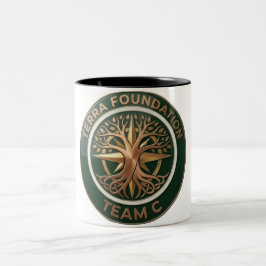 Team C – Terra Foundation Earth Emblem | Global Un Zweifarbige Tasse
