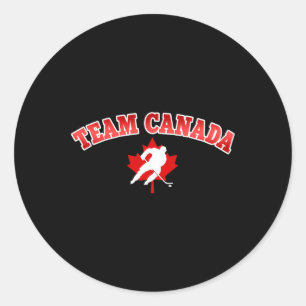 Team Canada Stolz Urlaub Reise Sport Hockey Pl Runder Aufkleber