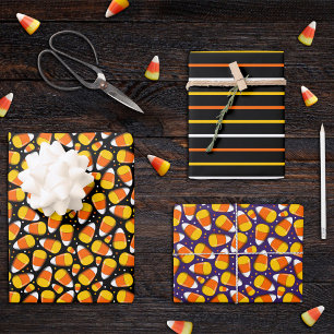 Team Candy Corn Halloween Geschenkpapier Set