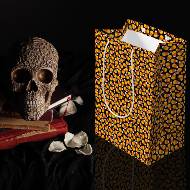 Team Candy Corn Halloween Mittlere Geschenktüte (Von Creator hochgeladen)