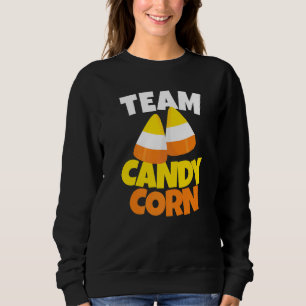 Team Candy Corn Lazy Halloween Kostüm Sweatshirt