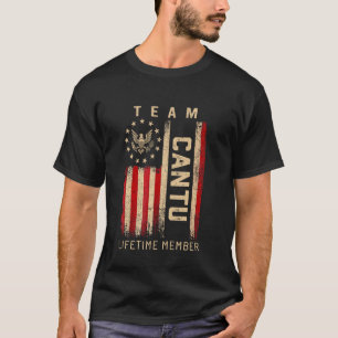 Team CANTU Lebenslanges Mitglied Amerikanische Fla T-Shirt