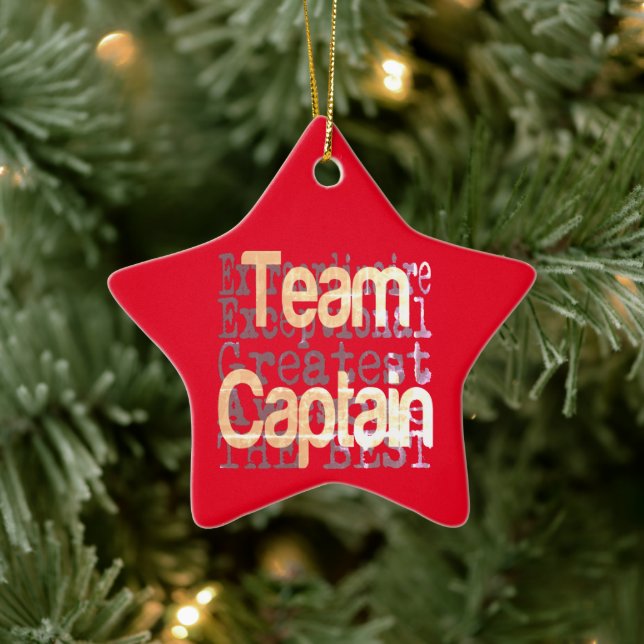 Team Captain Extraordinaire Keramik Ornament (Baum)