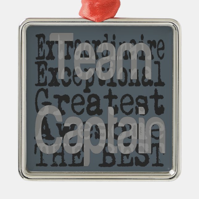 Team Captain Extraordinaire Silbernes Ornament (Vorne)