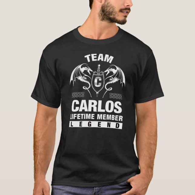 Team Carlos Lifetime Mitglied T-Shirt (Vorderseite)