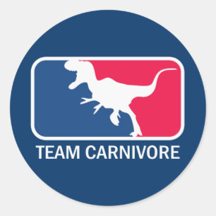 Team Carnivore Meat Lover Steak Eater Runder Aufkleber