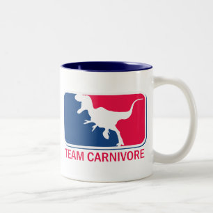 Team Carnivore Meat Lover Steak Eater Zweifarbige Tasse