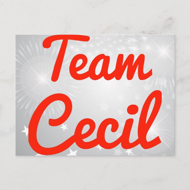 Team Cecil Postkarte (Vorderseite)