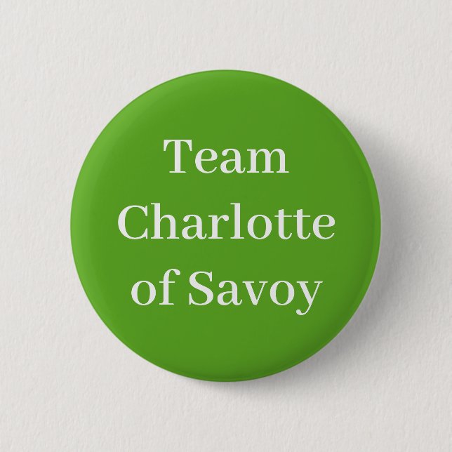 Team Charlotte von Savoy Button (Vorderseite)