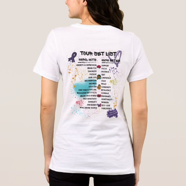 Team Cherokee Unbreakable Tour Women's Tee (White) (Rückseite)