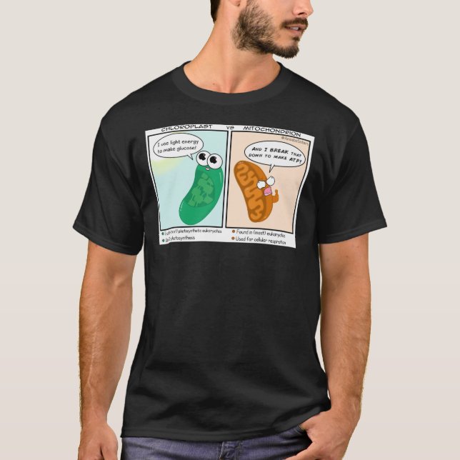 Team Chloroplast vs Team Mitochondion Poster T-Shirt (Vorderseite)