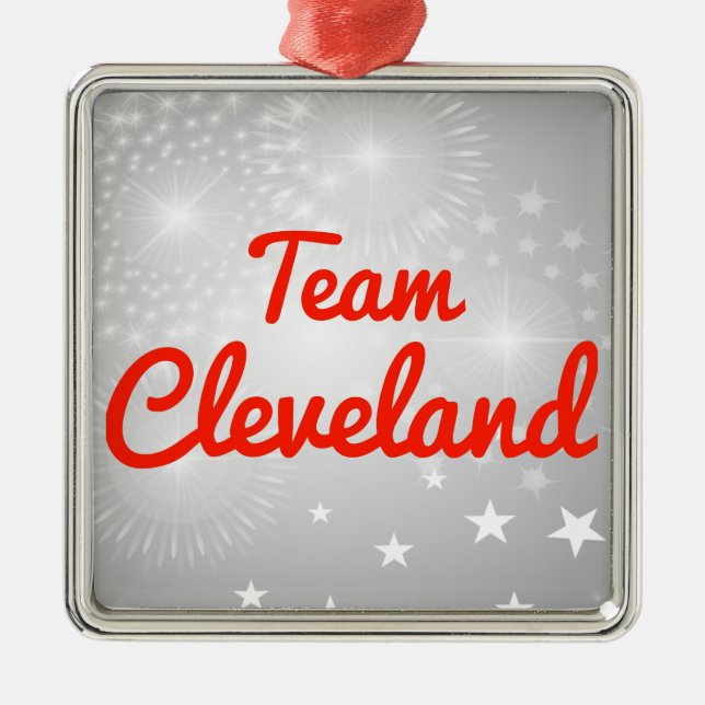 Team Cleveland Ornament Aus Metall (Vorne)
