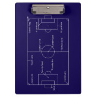 Team Coach Blue and White Soccer Personalisiert