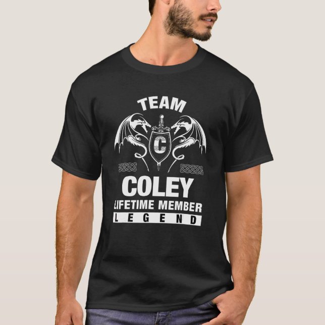 Team Coley Lifetime-Mitglied T-Shirt (Vorderseite)