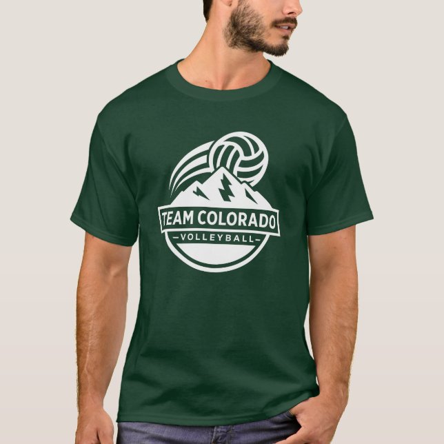 Team Colorado Volleyball - 100% Cotton T-Shirt (Vorderseite)