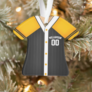 Team Colors Personalisiert Baseball Jersey Ornament