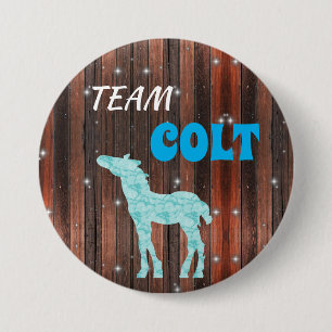 "Team Colt" - Rosa-Genderdarstellung Button