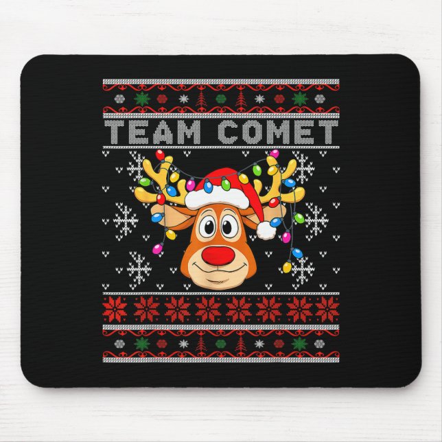 Team Comet Funny Cute Christmas For Kids Adults  Mousepad (Vorne)