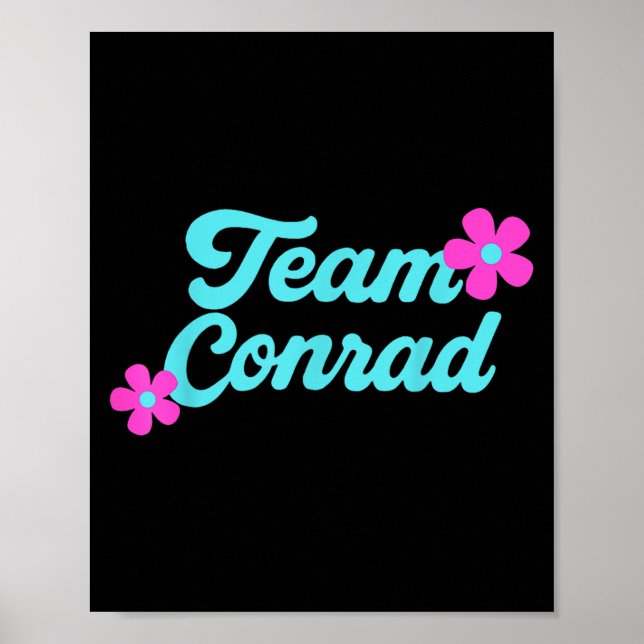 Team Conrad Floral Poster (Vorne)