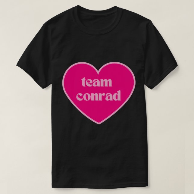 Team Conrad Hot Pink Heart T-Shirt (Design vorne)