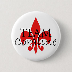 Team Coraline Knopf Button