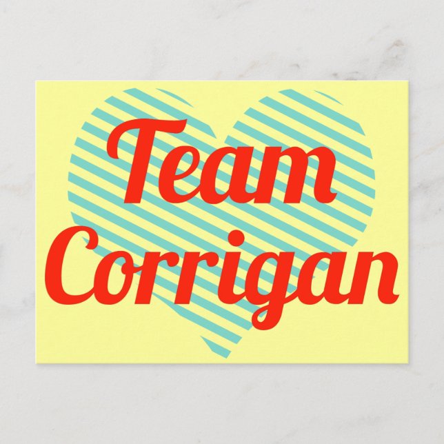 Team Corrigan Postkarte (Vorderseite)