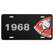 Team Cougar 1968 Plate