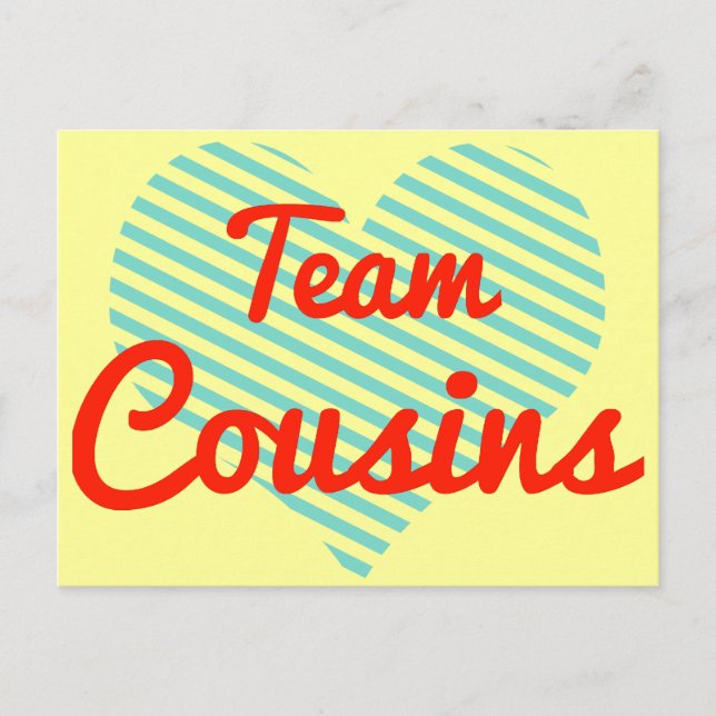 Team-Cousin Postkarte (Vorderseite)