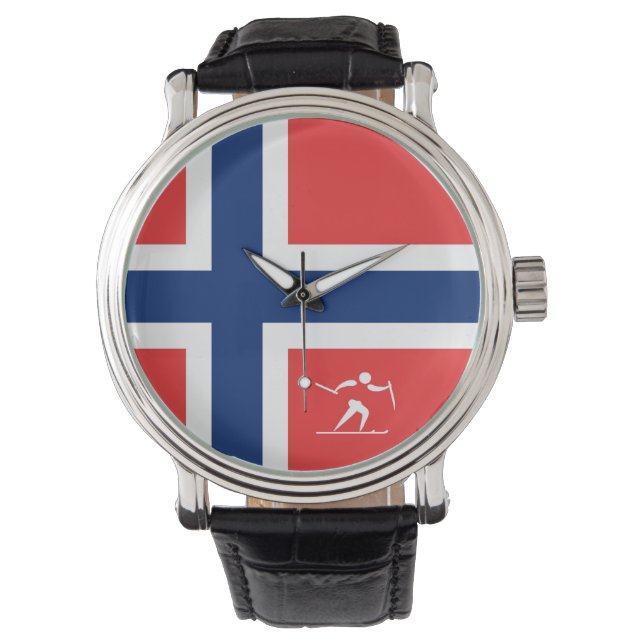 Team Cross Country Norwegen Armbanduhr (Vorderseite)