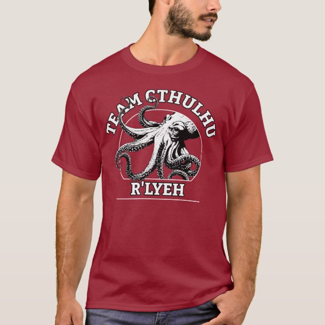 Team Cthulhu R'lyeh Lovecraft T-Shirt (Vorderseite)