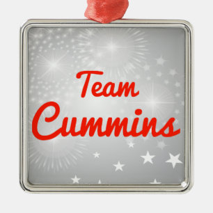 Team Cummins Silbernes Ornament