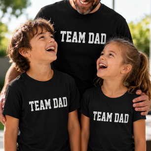 Team Dad passendes Kinder Vatertagsgeschenk T-Shirt