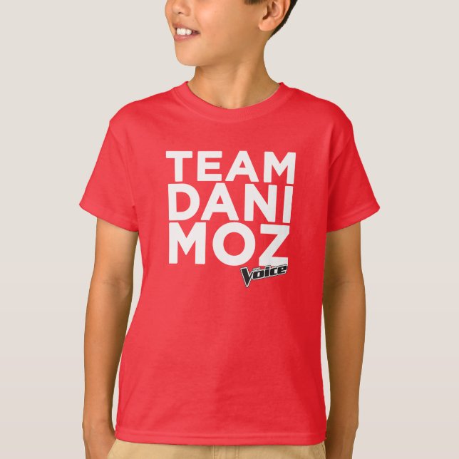 Team Dani Moz das T-Shirt Kindes - Rot (Vorderseite)