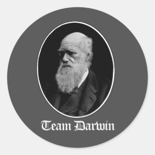 Team Darwin Runder Aufkleber