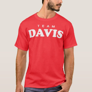 Team Davis Personalized Surname Bride Groom Family T-Shirt