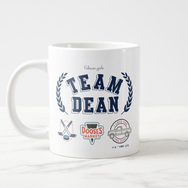 Team Dean Gilmore Girls Design Jumbo-Tasse (Links)