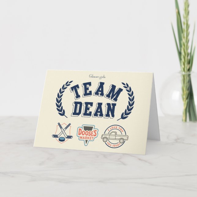 Team Dean Gilmore Girls Design Karte (Vorderseite)