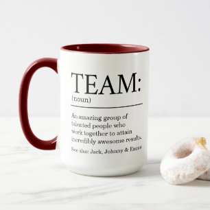 Team-Definition-Angebot Tasse