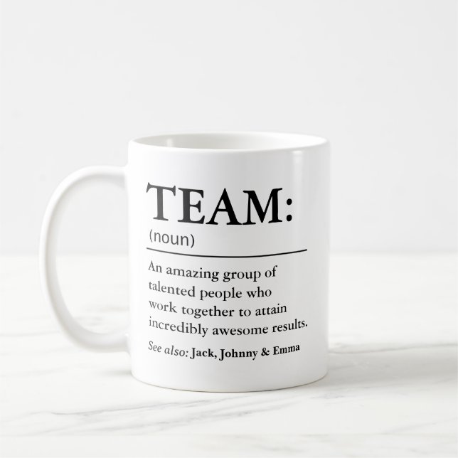 TEAM-Definition Kaffeetasse (Links)