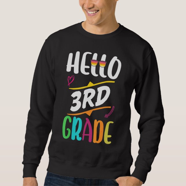 Team der dritten Klasse Hallo Jungs Mädchen der dr Sweatshirt (Vorderseite)