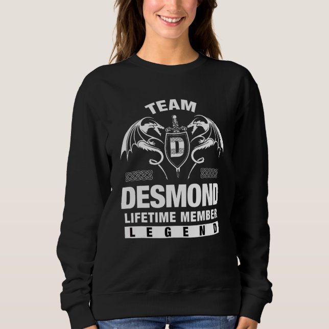 Team Desmond Lebenslanges Mitglied   Sweatshirt (Vorderseite)