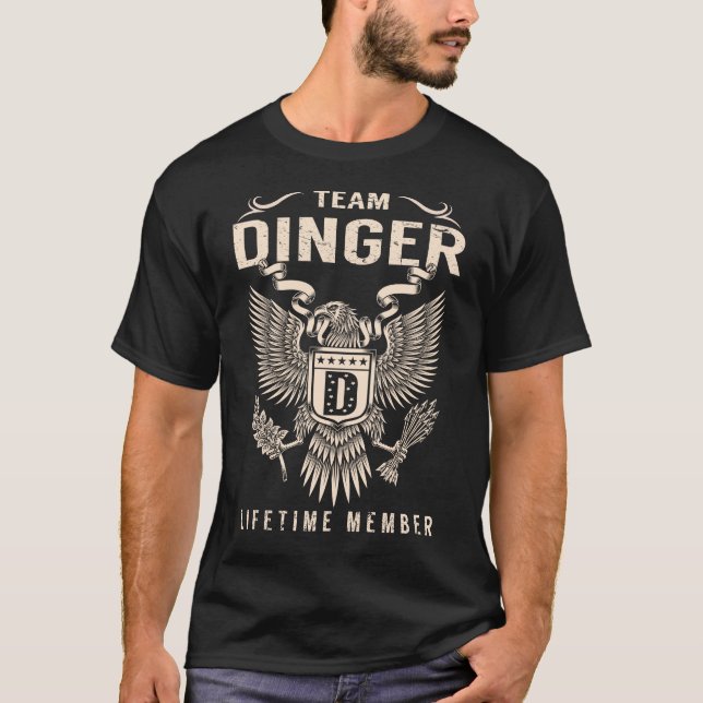 Team DINGER Lifetime-Mitglied T-Shirt (Vorderseite)