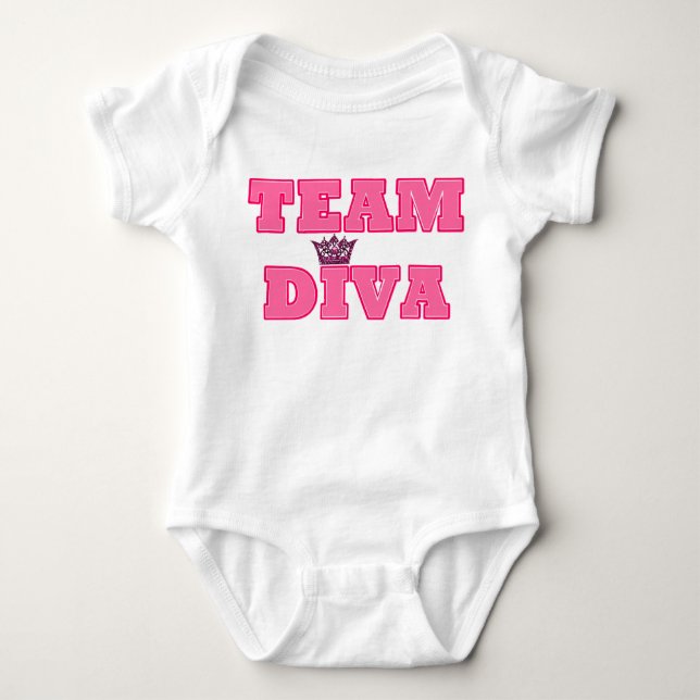 Team Diva Baby T - Shirt (Vorderseite)