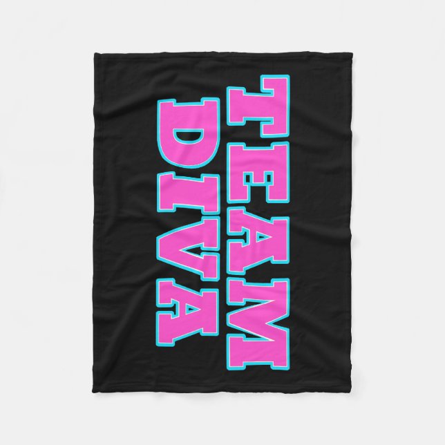 Team Diva Fleece Blankets (Vorderseite)