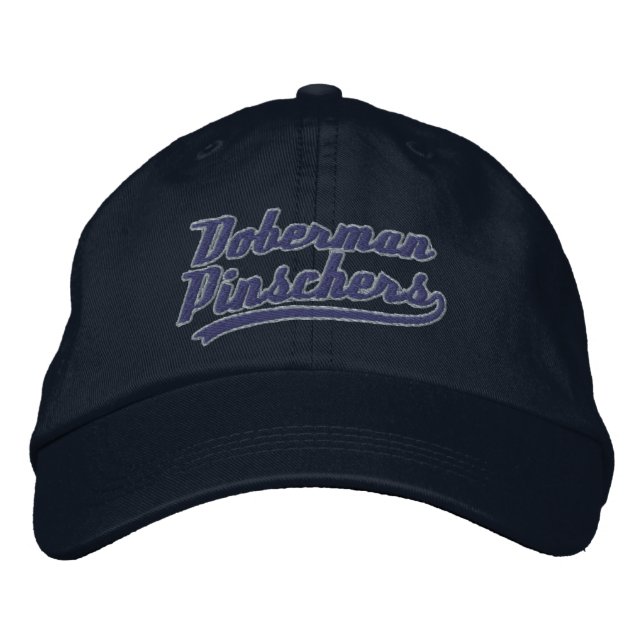 Team Doberman Pinschers Bestickte Kappe (Vorderseite)