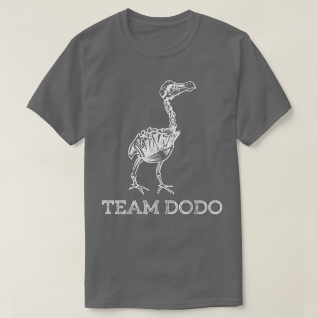 Team Dodo Fossil Skeleton Bird Paleontology  T-Shirt (Design vorne)