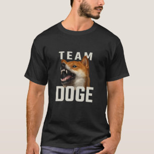 Team Dogecoin - Angry Shiba Meme für Doge-Münze T-Shirt