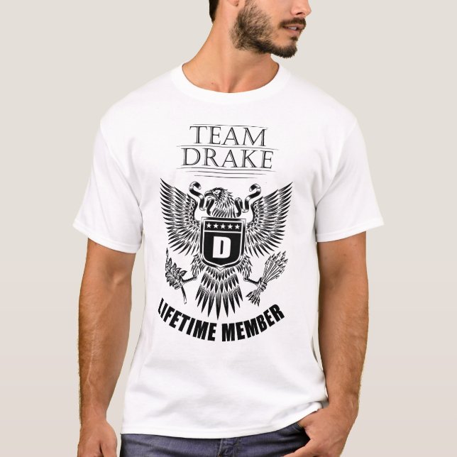 Team Drake Lifetime Mitglied T-Shirt (Vorderseite)